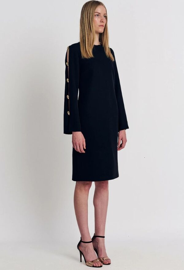 Forel Γυναικείο Φόρεμα Pencil Mαύρο