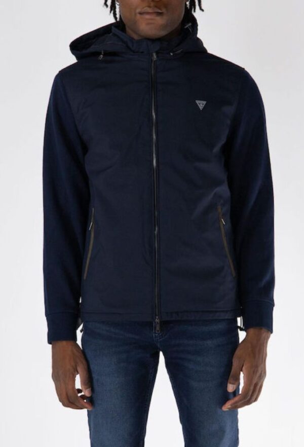 Guess Ανδρικό Μπουφάν Smart Σκούρο Μπλέ