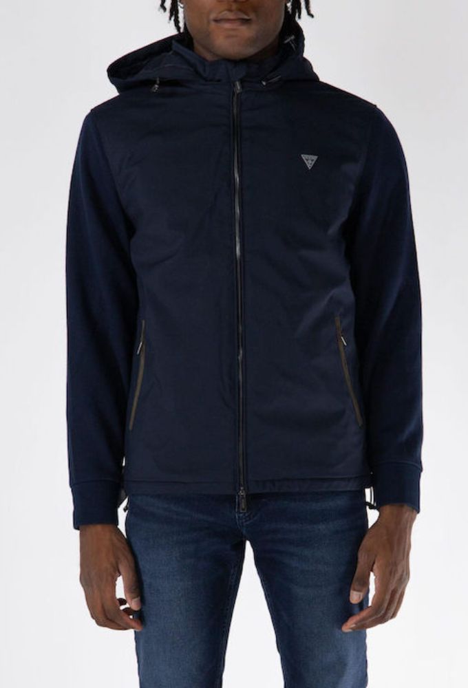 Guess Ανδρικό Μπουφάν Smart Σκούρο Μπλέ