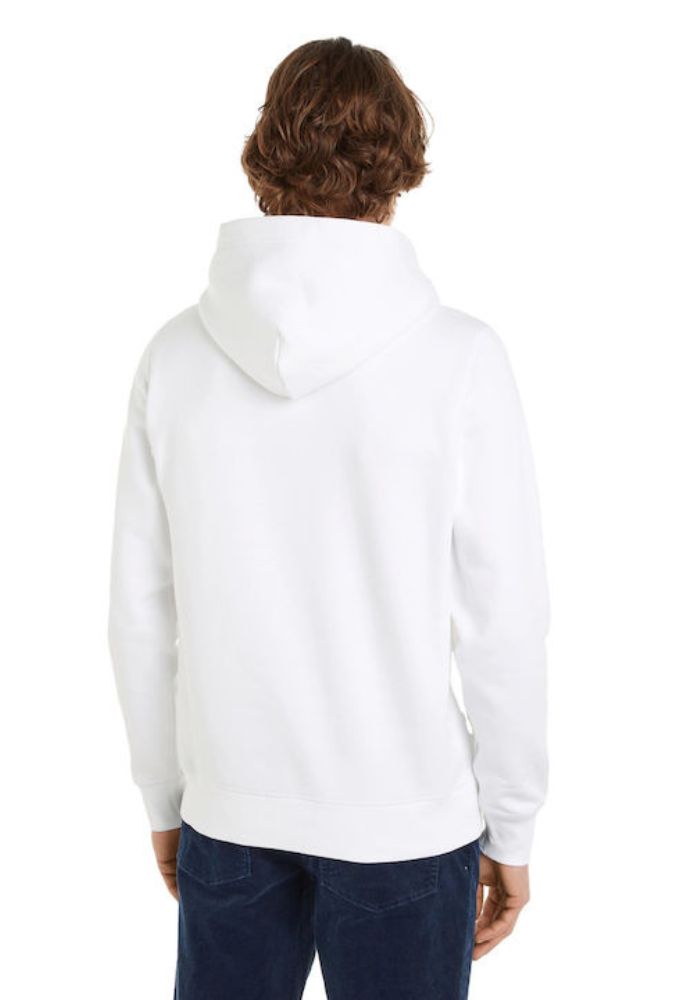 Tommy Hilfiger Ανδρικό Φούτερ Λευκό με Κουκούλα - Image 2