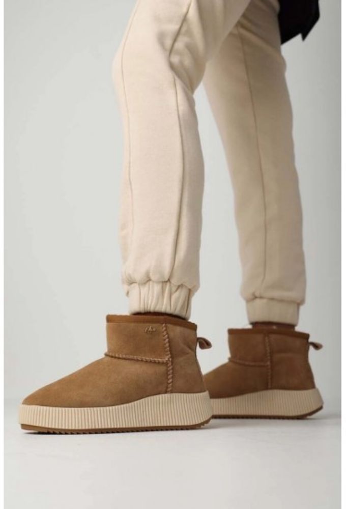 Mexx Γυναικεία Μποτάκια Σουέτ Μπεζ - Image 2