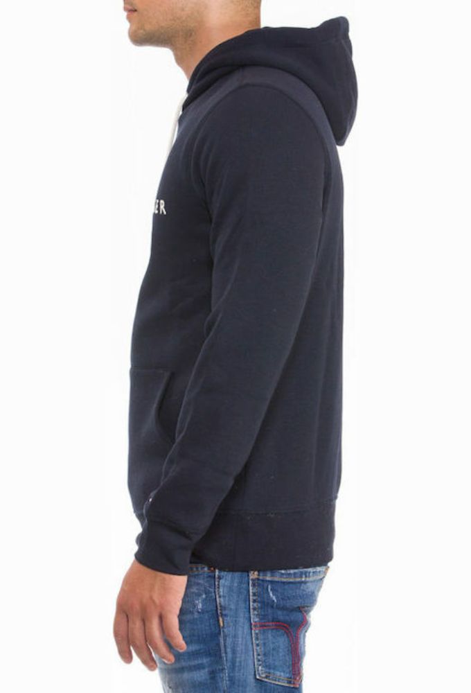 Tommy Hilfiger Ανδρικό Φούτερ με Κουκούλα και Τσέπες Navy Μπλε - Image 3