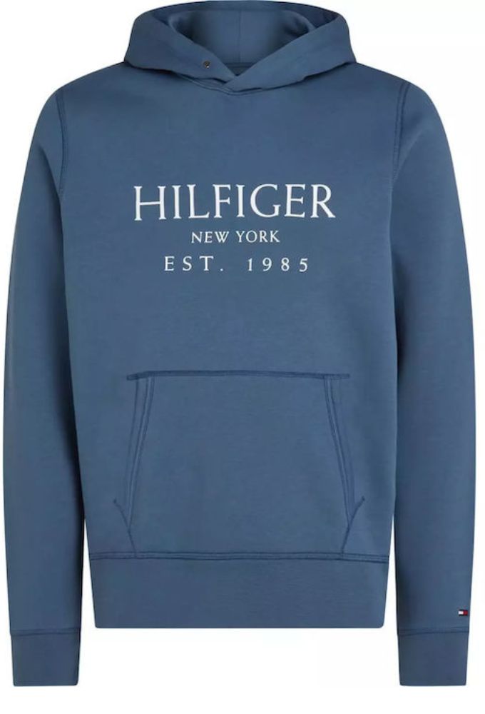 Tommy Hilfiger Ανδρικό Φούτερ με Κουκούλα και Τσέπες Μπλε