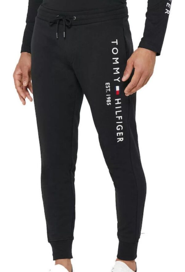 Tommy Hilfiger Παντελόνι Φόρμας με Λάστιχο Μαύρο
