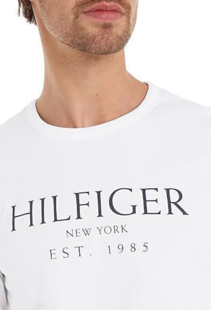 Tommy Hilfiger Ανδρική Μπλούζα Μακρυμάνικη Λευκή - Image 3