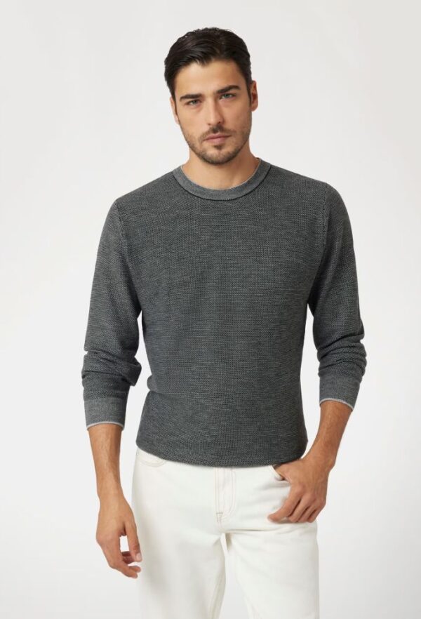 Guess Ανδρικό Σύμμεικτο Mάλλινο Mαύρο Πουλόβερ