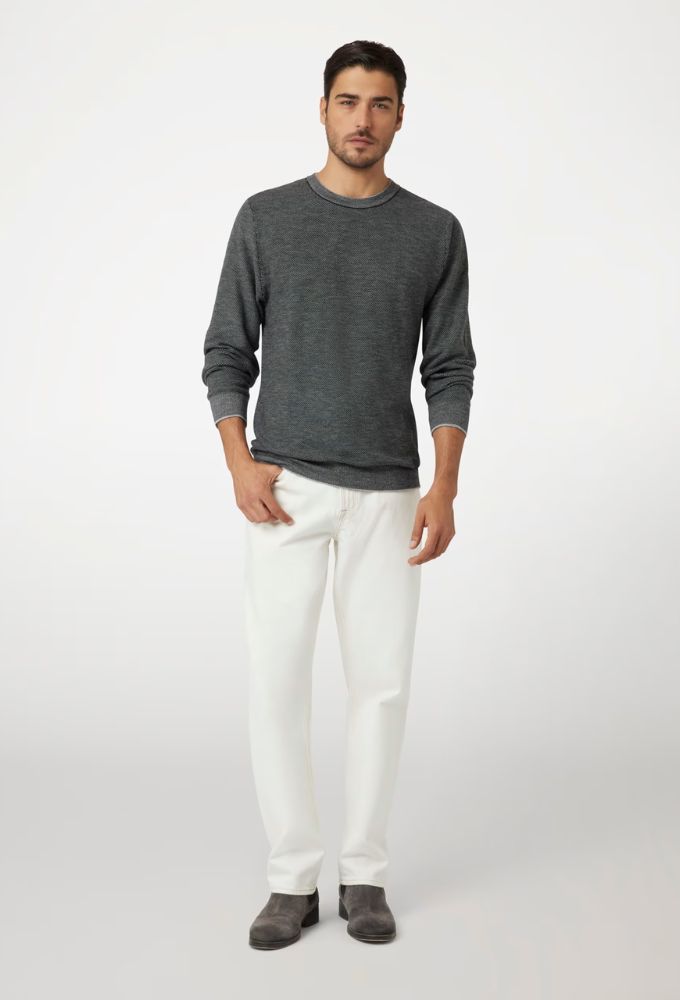 Guess Ανδρικό Σύμμεικτο Mάλλινο Mαύρο Πουλόβερ - Image 3