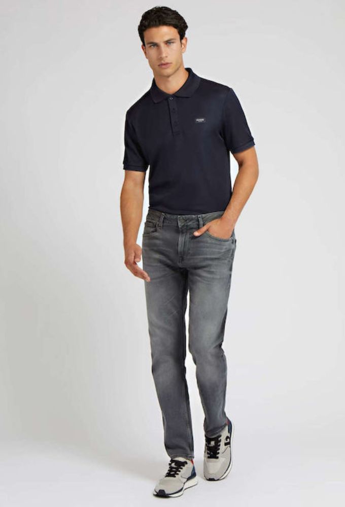 Guess Ανδρικό Παντελόνι Τζιν Γκρι - Image 3