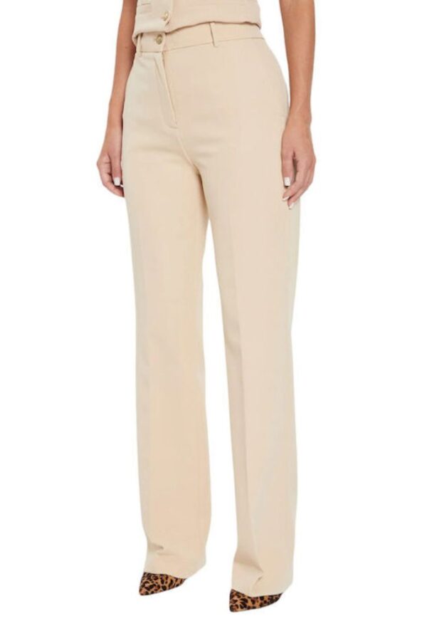 Guess Γυναικείο Κρεπ Παντελόνι Mπεζ