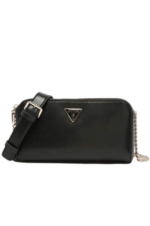 Guess Γυναικεία Τσάντα Ώμου Μαύρη με Αλυσίδα