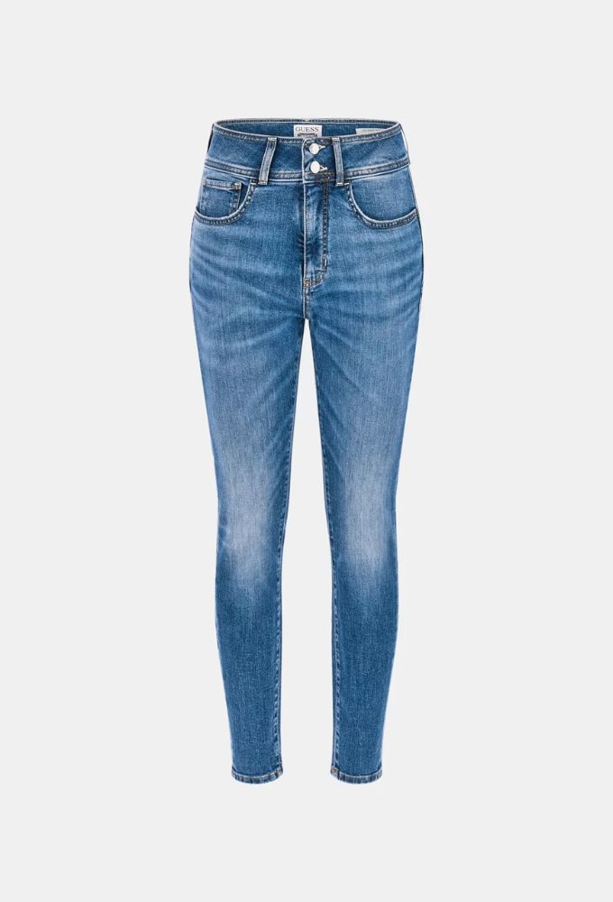 Guess Τζιν Shape Up Skinny Μπλέ Ανοιχτό - Image 6