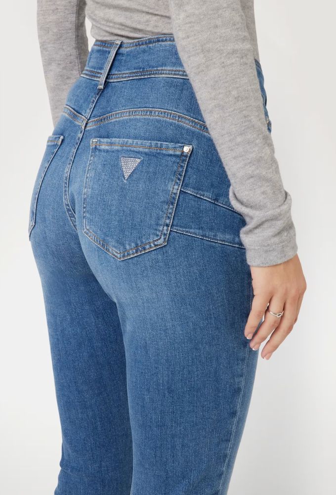 Guess Τζιν Shape Up Skinny Μπλέ Ανοιχτό - Image 2