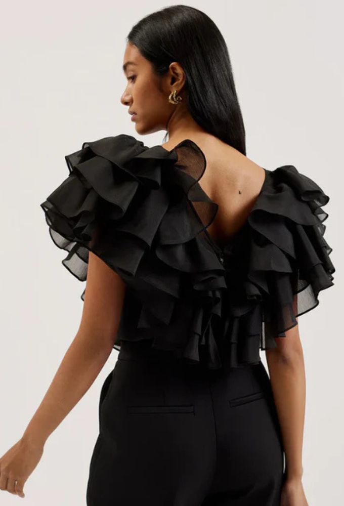 Ted Baker Γυναικείο Τοπ Calonda Μαύρο - Image 2