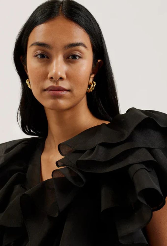 Ted Baker Γυναικείο Τοπ Calonda Μαύρο - Image 4