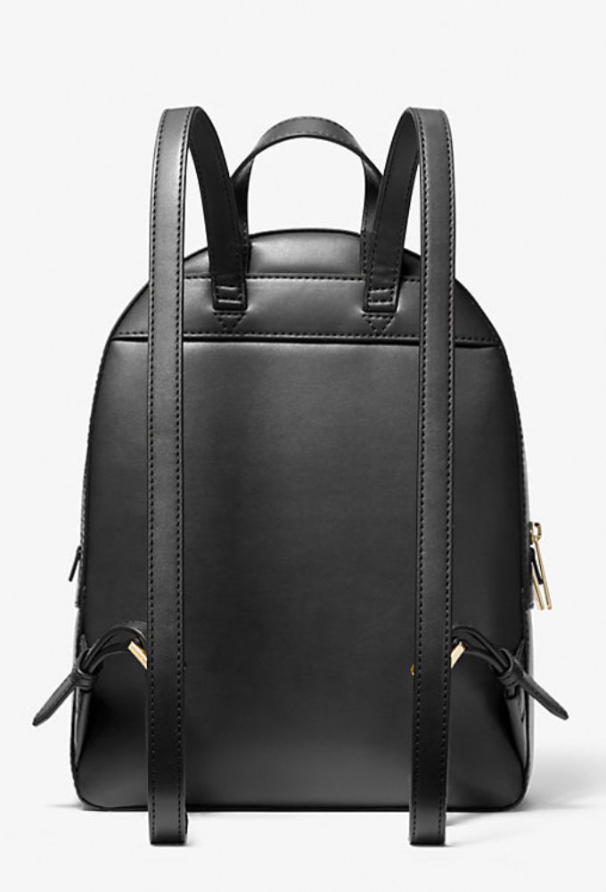 Michael Kors Jaycee Γυναικεία Τσάντα Πλάτης Δερμάτινη Μαύρη - Image 3