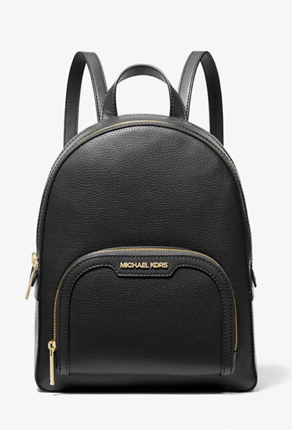 Michael Kors Jaycee Γυναικεία Τσάντα Πλάτης Δερμάτινη Μαύρη