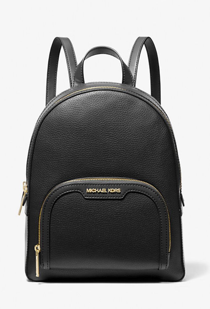 Michael Kors Jaycee Γυναικεία Τσάντα Πλάτης Δερμάτινη Μαύρη