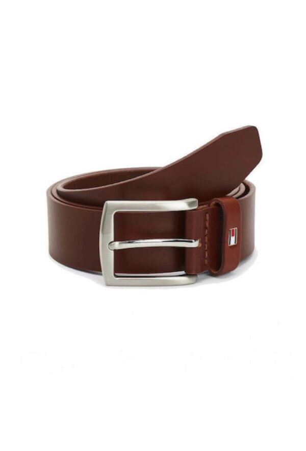 Tommy Hilfiger Ανδρική Ζώνη Δερμάτινη Καφέ
