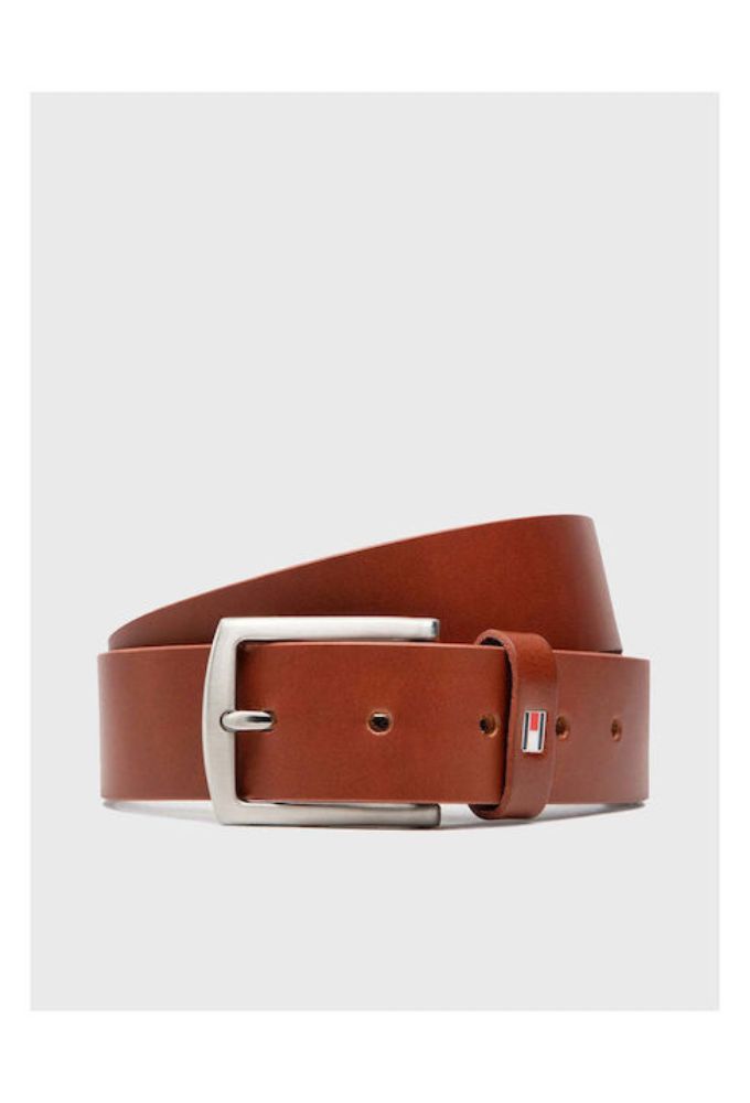 Tommy Hilfiger Ανδρική Ζώνη Δερμάτινη Καφέ - Image 3