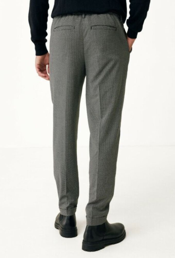 Mexx Fashion Ανδρικό Παντελόνι Λεπτό Καρό Μαύρο - Image 2