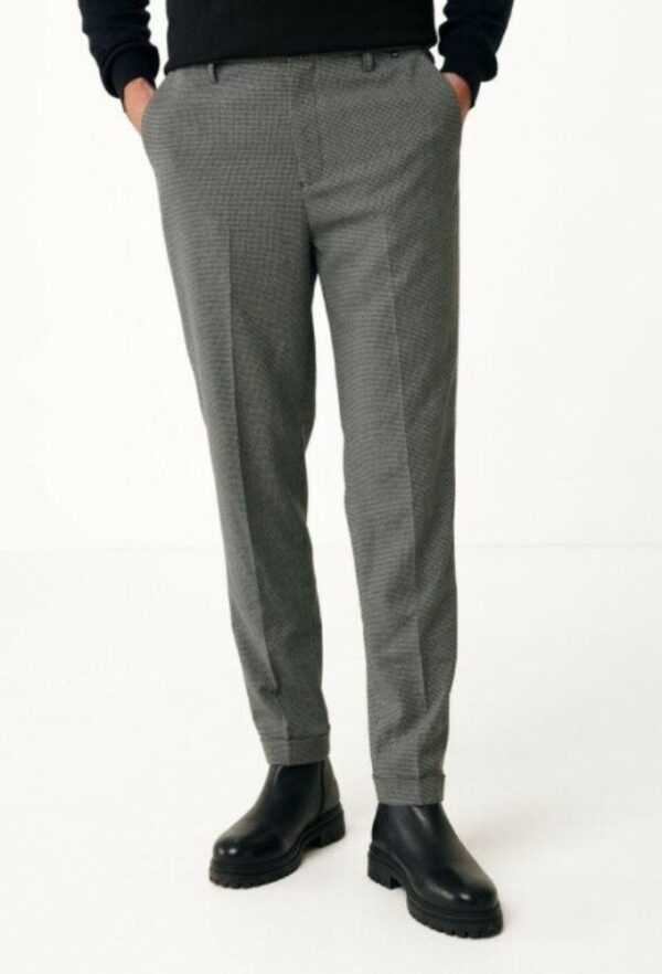 Mexx Fashion Ανδρικό Παντελόνι Λεπτό Καρό Μαύρο