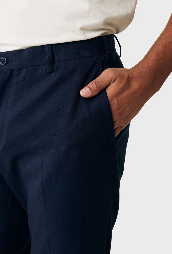 Mexx Ανδρικό Παντελόνι Yφασμάτινο Μπλέ - Image 4