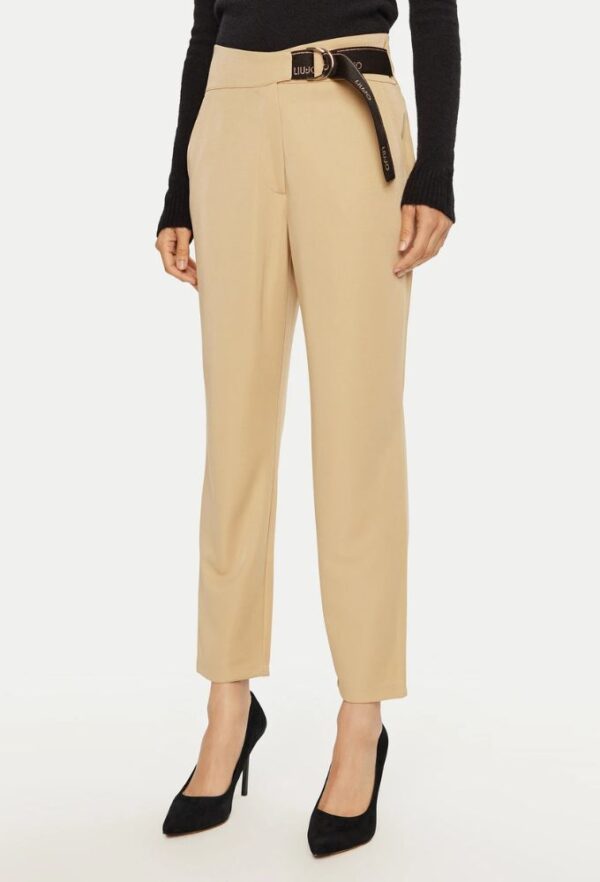 Liu Jo Παντελόνι Υφασμάτινο Μπεζ Regular Fit