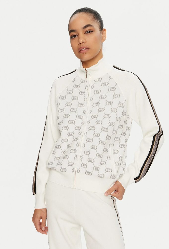 Liu Jo Sport Ζακέτα Λευκή Regular Fit