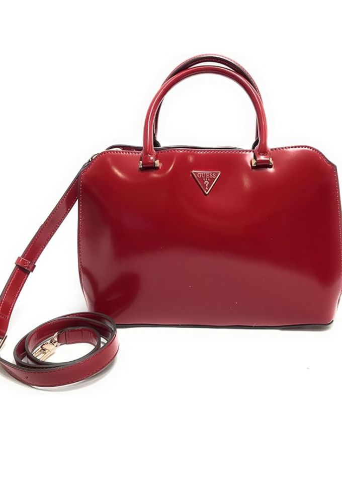Guess Γυναικεία Τσάντα Χειρός Kόκκινη