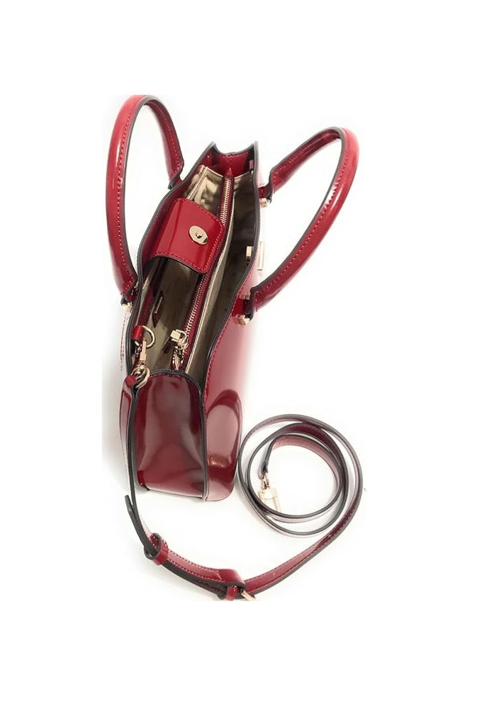 Guess Γυναικεία Τσάντα Χειρός Kόκκινη - Image 3