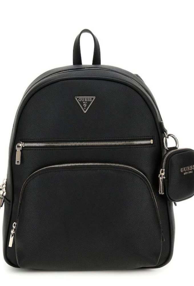 Guess Γυναικεία Τσάντα Πλάτης Μαύρη