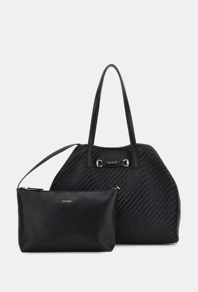 Guess Τσάντα Ώμου Shopper Μαύρη Vikky - Image 2