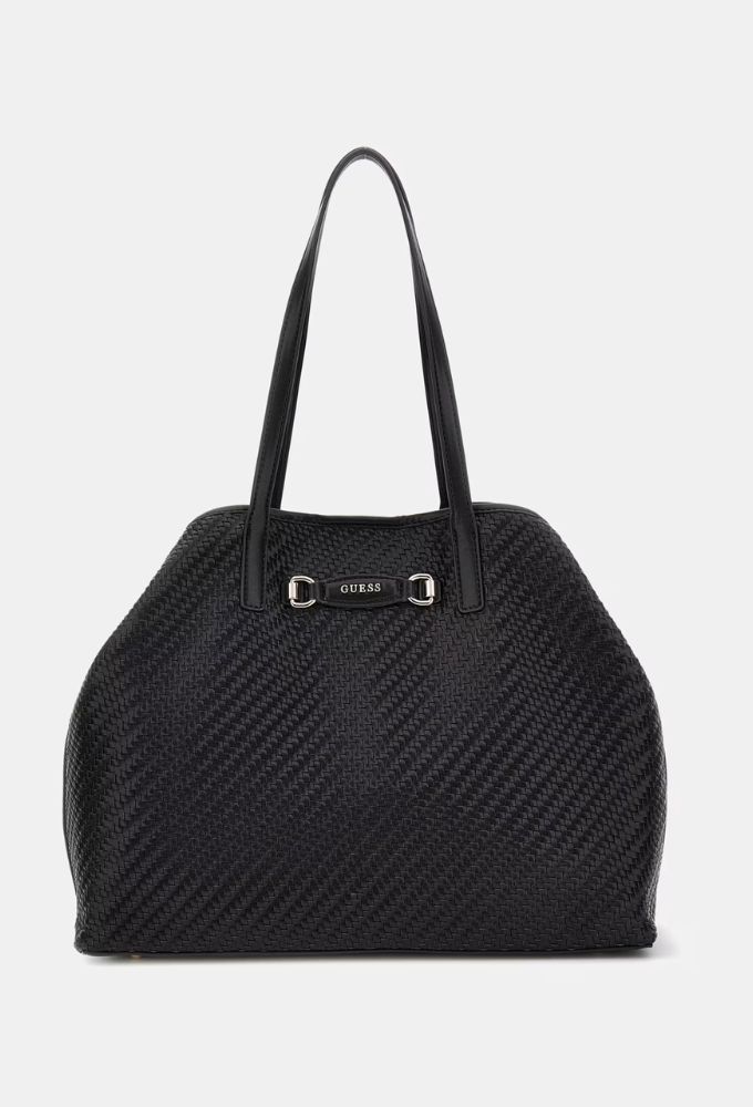 Guess Τσάντα Ώμου Shopper Μαύρη Vikky