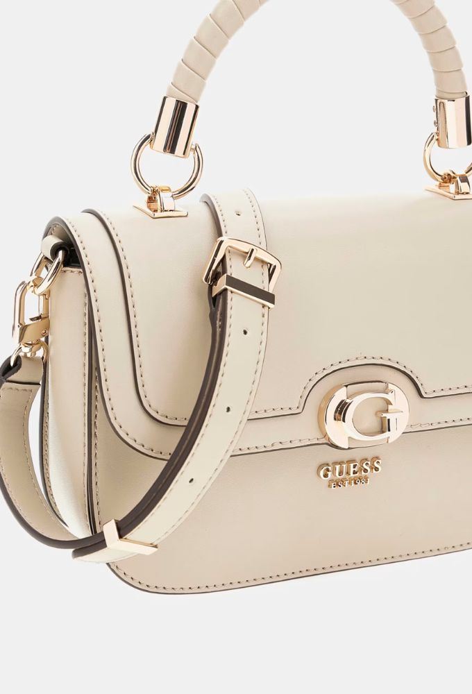 Guess Γυναικεία Τσάντα Xειρός ORLINA Μπεζ - Image 3