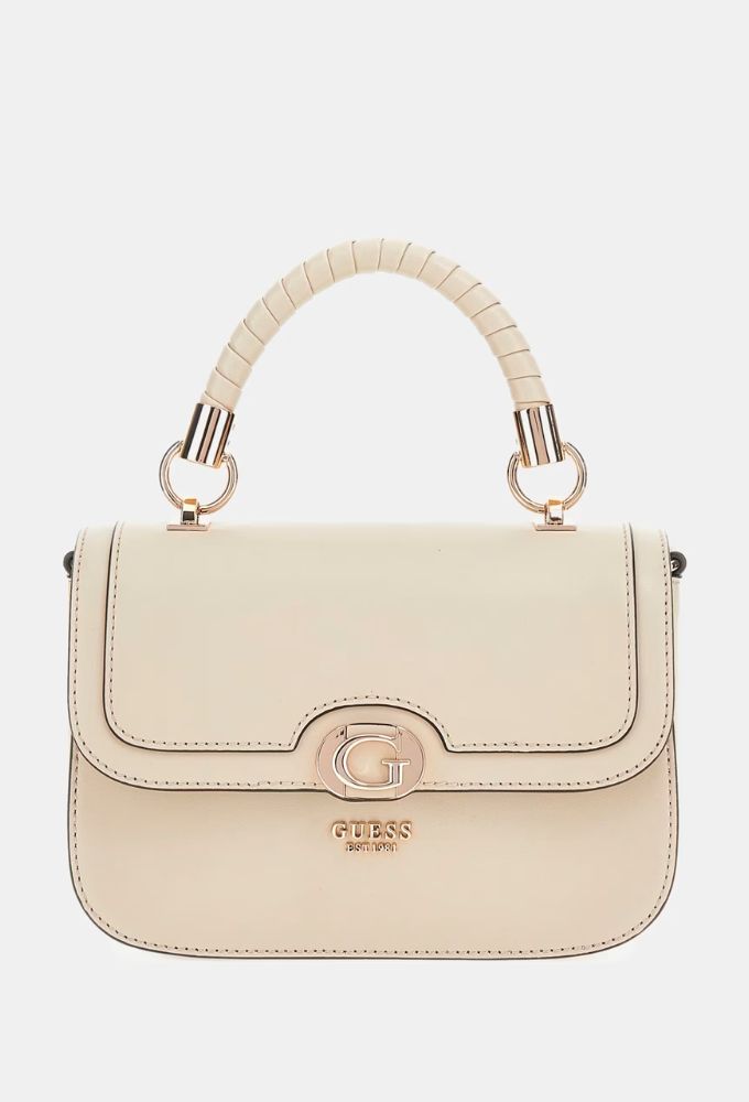 Guess Γυναικεία Τσάντα Xειρός ORLINA Μπεζ