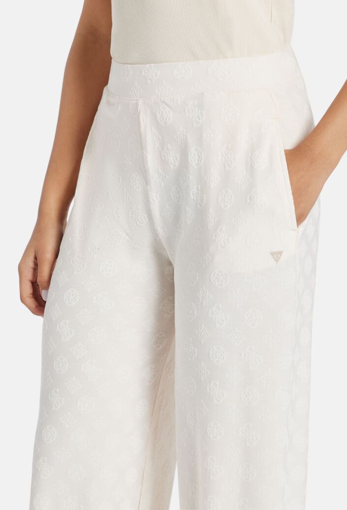 Guess Παντελόνι Φόρμας Μπεζ - Image 4