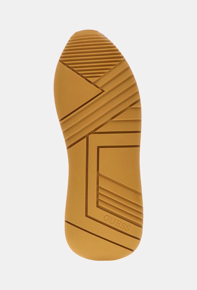 Guess Sneakers Πλεκτό Running Esti Μπεζ Χρυσό - Image 5