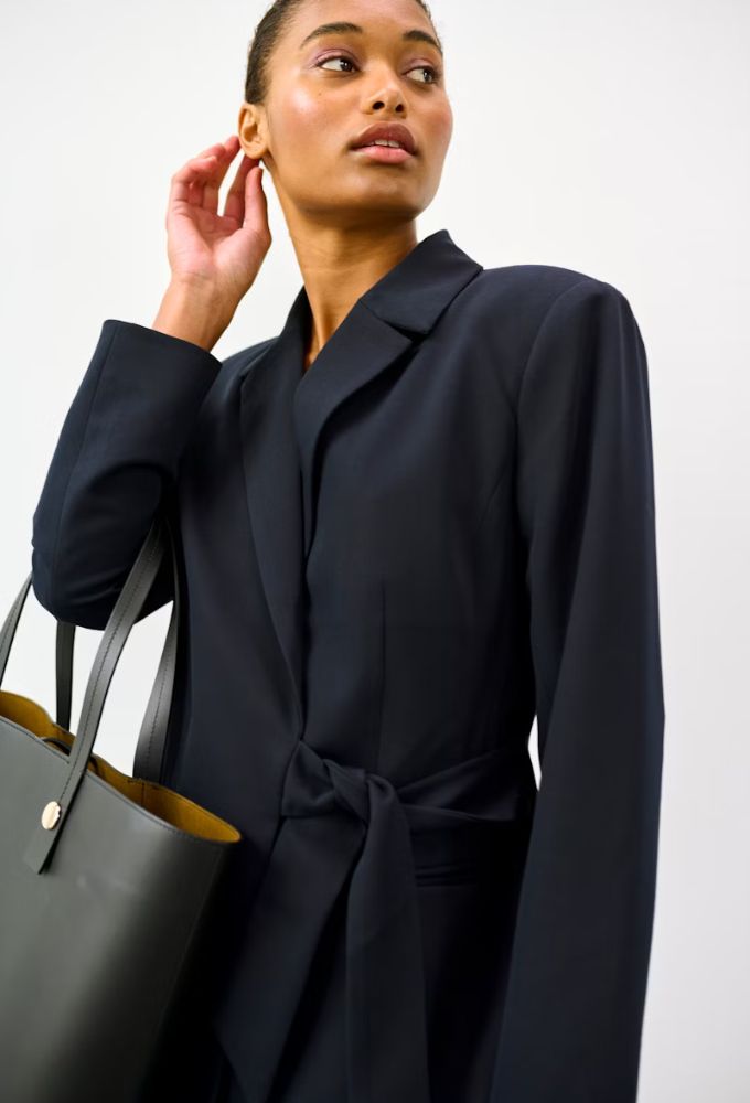 Kaffe Γυναικείο Σακάκι Mπλέ Σκούρο - Image 4