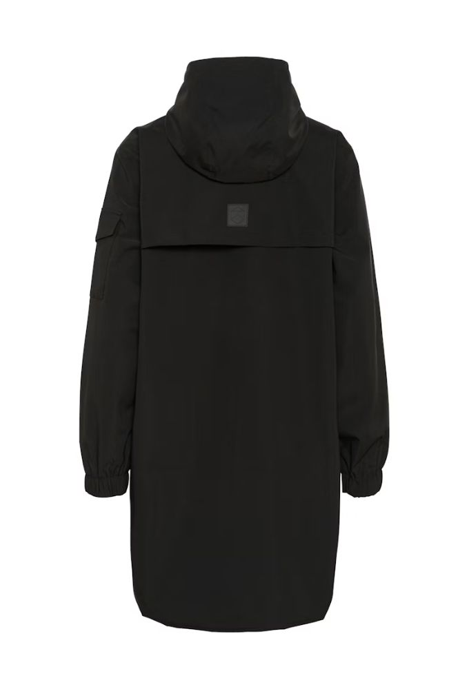 Kaffe KAennie Καπαρντίνα Μαύρη Μονόχρωμη - Image 5