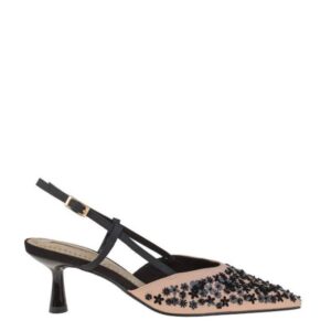 Corina Γόβες με Ψηλό Τακούνι Μπεζ-Μαύρο