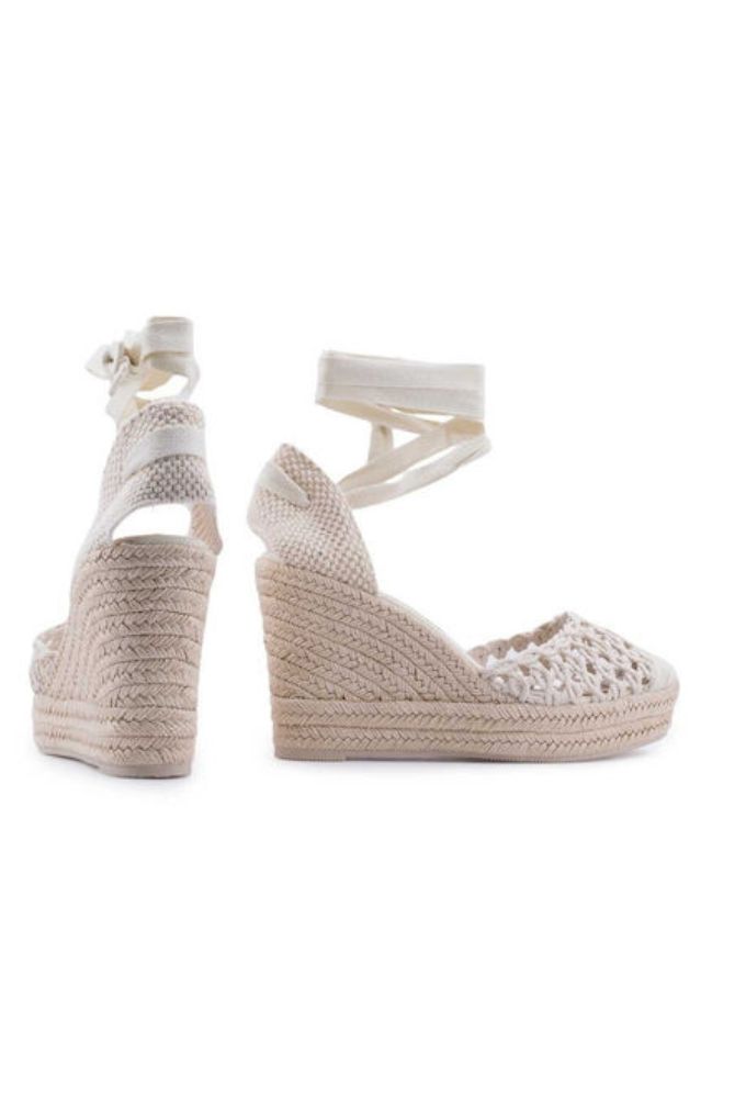 Corina Καλοκαιρινές Γυναικείες Πλατφόρμες σε Στυλ Εσπαντρίγιας Μπεζ - Image 3