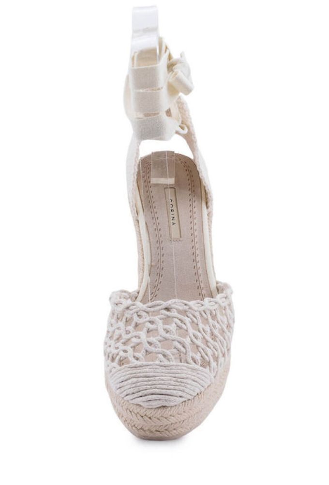 Corina Καλοκαιρινές Γυναικείες Πλατφόρμες σε Στυλ Εσπαντρίγιας Μπεζ - Image 2