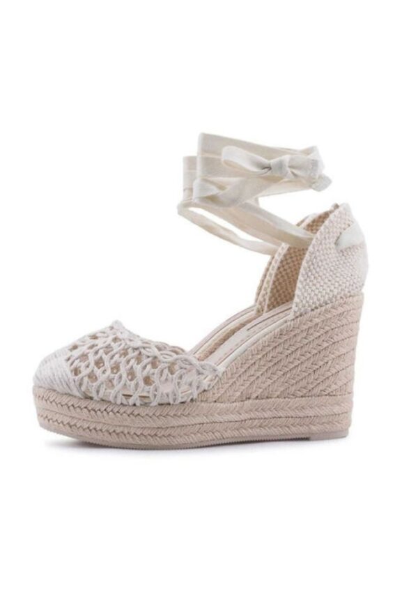 Corina Καλοκαιρινές Γυναικείες Πλατφόρμες σε Στυλ Εσπαντρίγιας Μπεζ