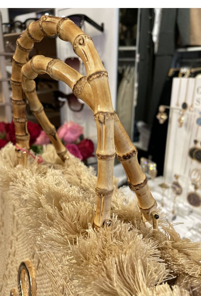 Sorena Handmade Aelia Medium Τσάντα Tote Χειρός Natural Μπεζ - Image 3