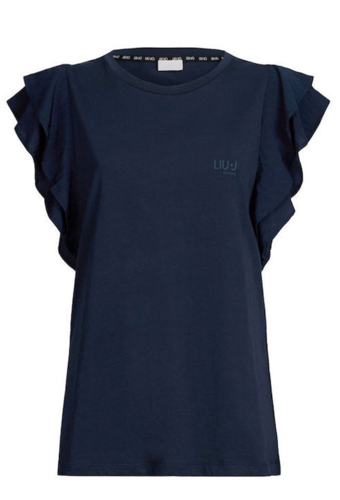 Liu Jo Γυναικείο T-shirt Navy Μπλε - Image 5