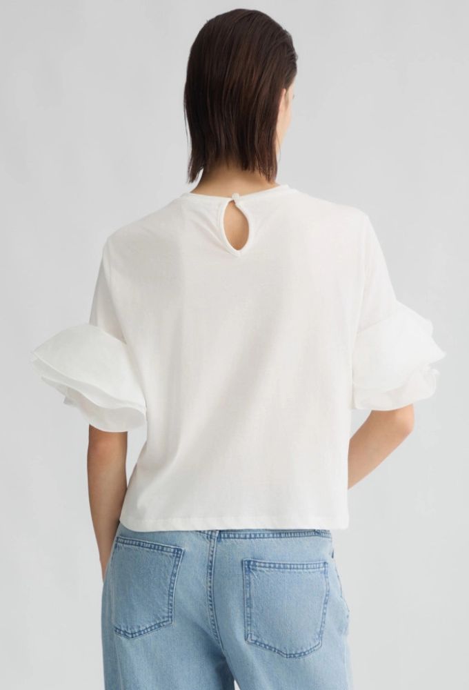 Liu Jo Γυναικείο T-shirt Star White - Image 2