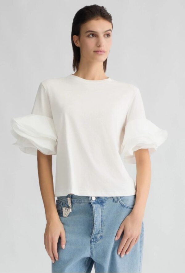 Liu Jo Γυναικείο T-shirt Star White