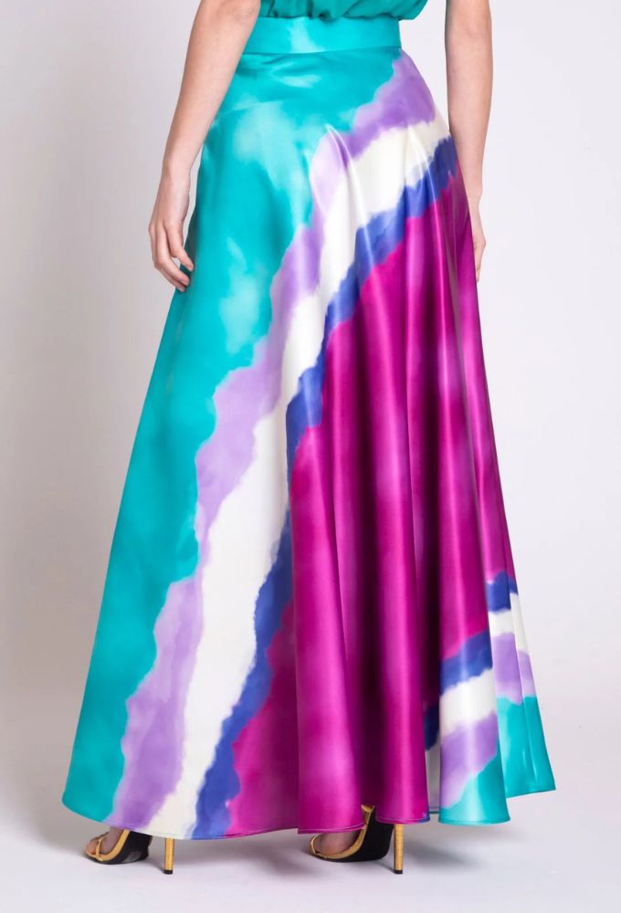 Edas Μaxi Φούστα Αμπιγιέ Πολύχρωμη - Image 2