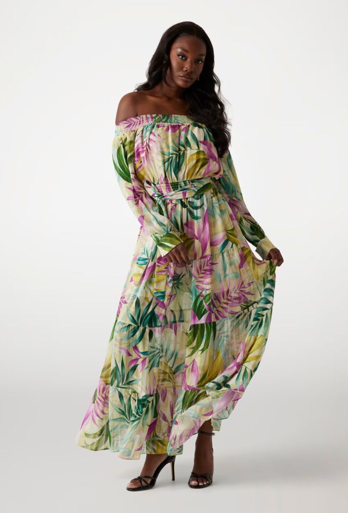 Guess Maxi Φόρεμα με Floral Τύπωμα