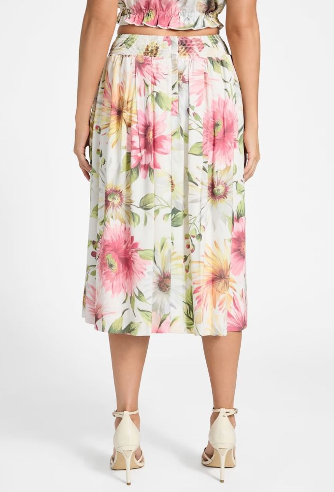 Guess Φούστα με Πιέτες και Floral Tύπωμα - Image 4